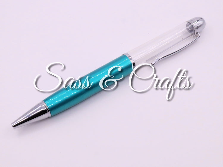 Thick Pearlescent Ball Point Pen - Teal