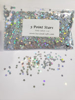 Holo Silver 5 Point Stars - 1 oz