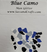 Man Glitter - Blue Camo - 1 oz