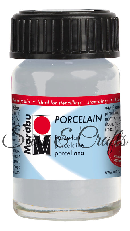 Porcelain Paint Metallic Silver - 15ml