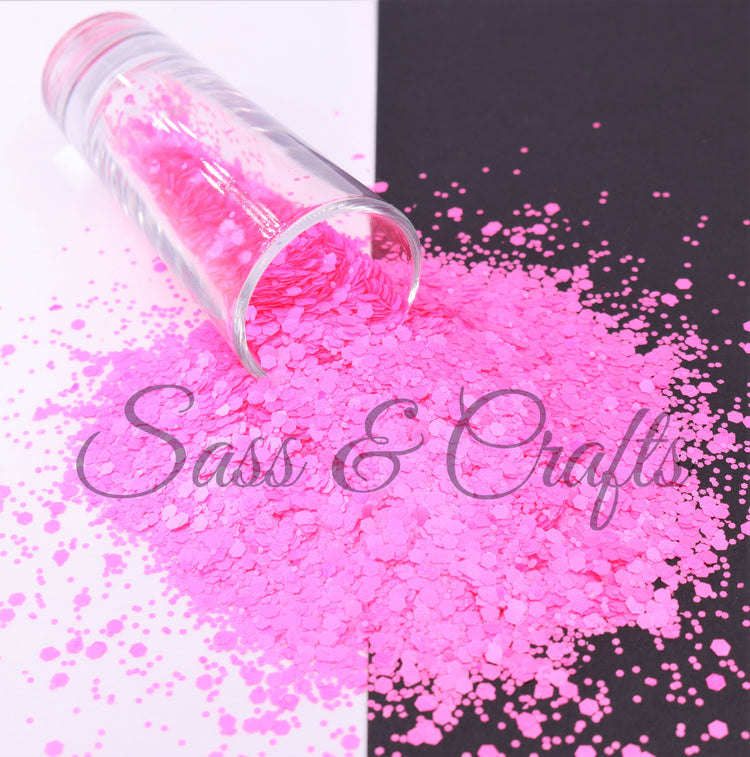 Pearl Hot Pink Chunky - 2 oz