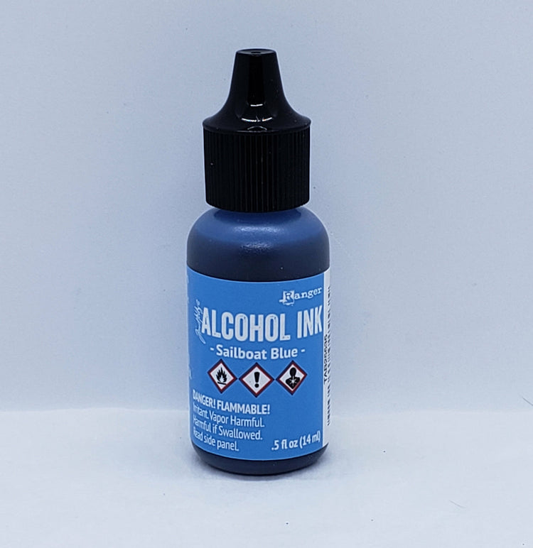 Sail Boat Blue Alcohol Ink - 1/2 oz