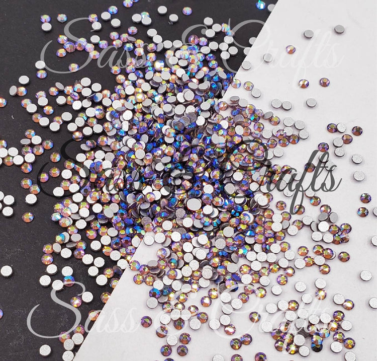 Light Amethyst AB Glass Rhinestones