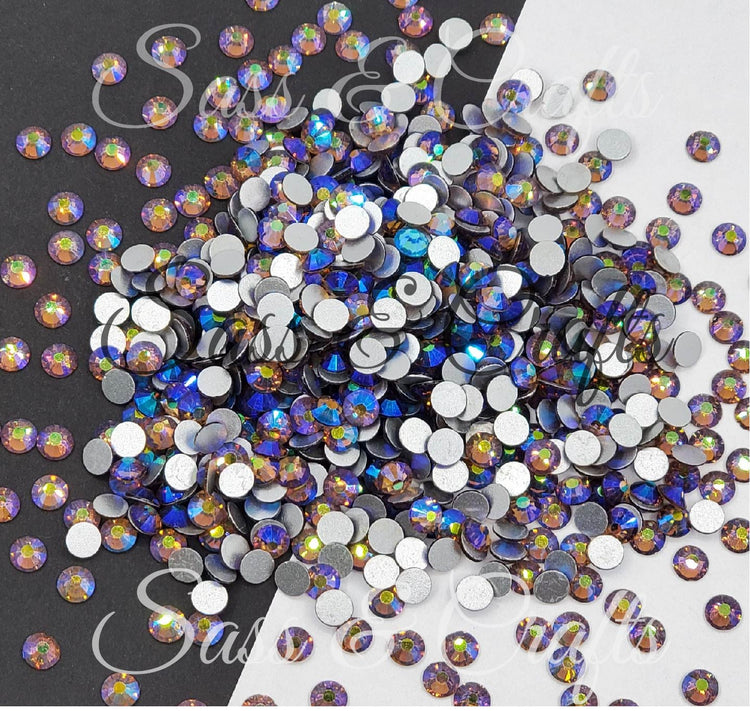 Smoked Topaz AB Glass Rhinestones