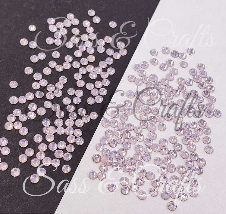 Opal Pink Glass Rhinestones