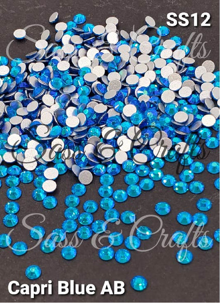 Capri Blue AB Resin Rhinestones – Kandiie Krafting Suppliies