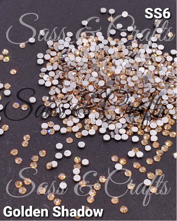 Golden Shadow Glass Rhinestones