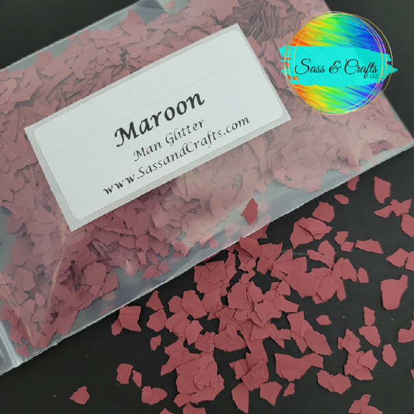 Man Glitter - Maroon - 1 oz