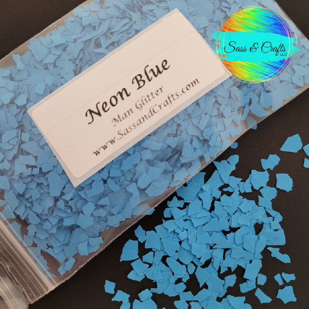 Man Glitter - Neon Blue - 1 oz