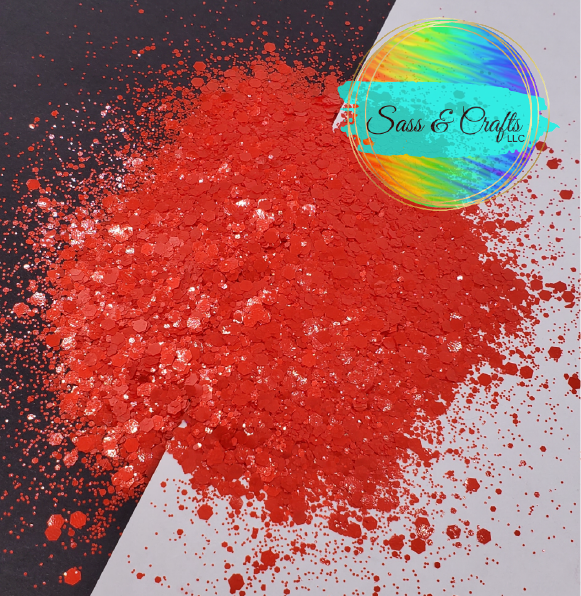 Pearlescent Red Chunky - 2 oz