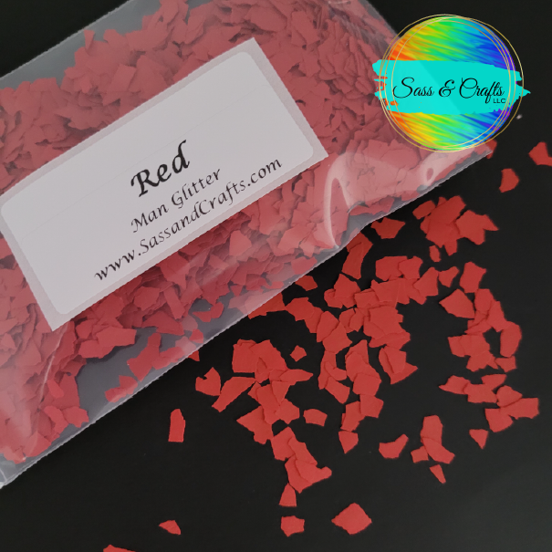 Man Glitter - Red - 1 oz