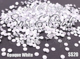 Opaque White Glass Rhinestones