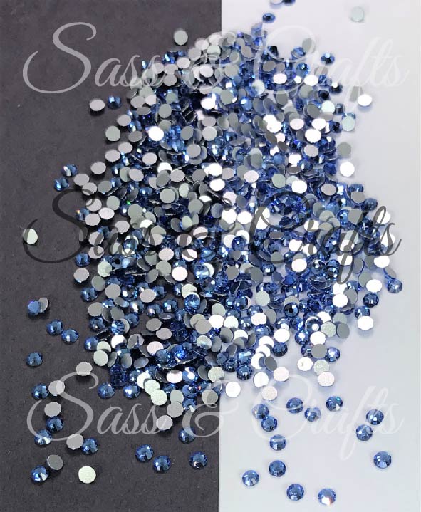 Light Sapphire Glass Rhinestones