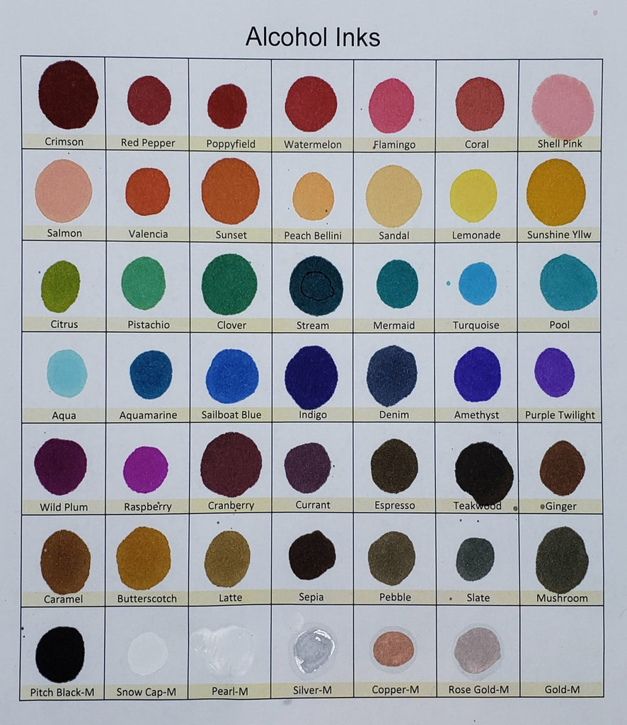 Alcohol Ink Table Botanical Alcohol Ink - 1/2 oz – Sass & Crafts, LLC