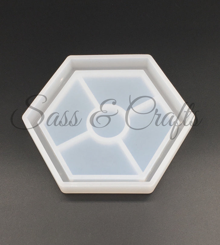 Coaster Mold - Hexagon – Sass & Crafts, LLC