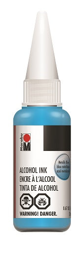 Metallic Blue Marabu Alcohol Ink