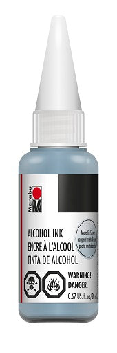 Metallic Silver Marabu Alcohol Ink