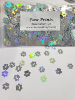 Holo Silver Paw Prints - 1 oz