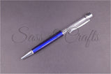 Skinny Metallic Ball Point Pen - Royal Blue