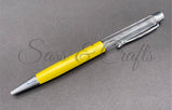 Skinny Pearlescent Ball Point Pen - Yellow