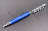 Skinny Pearlescent Ball Point Pen - Blue