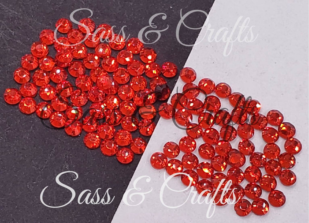 Light Siam Glass Rhinestones – Sass & Crafts, LLC