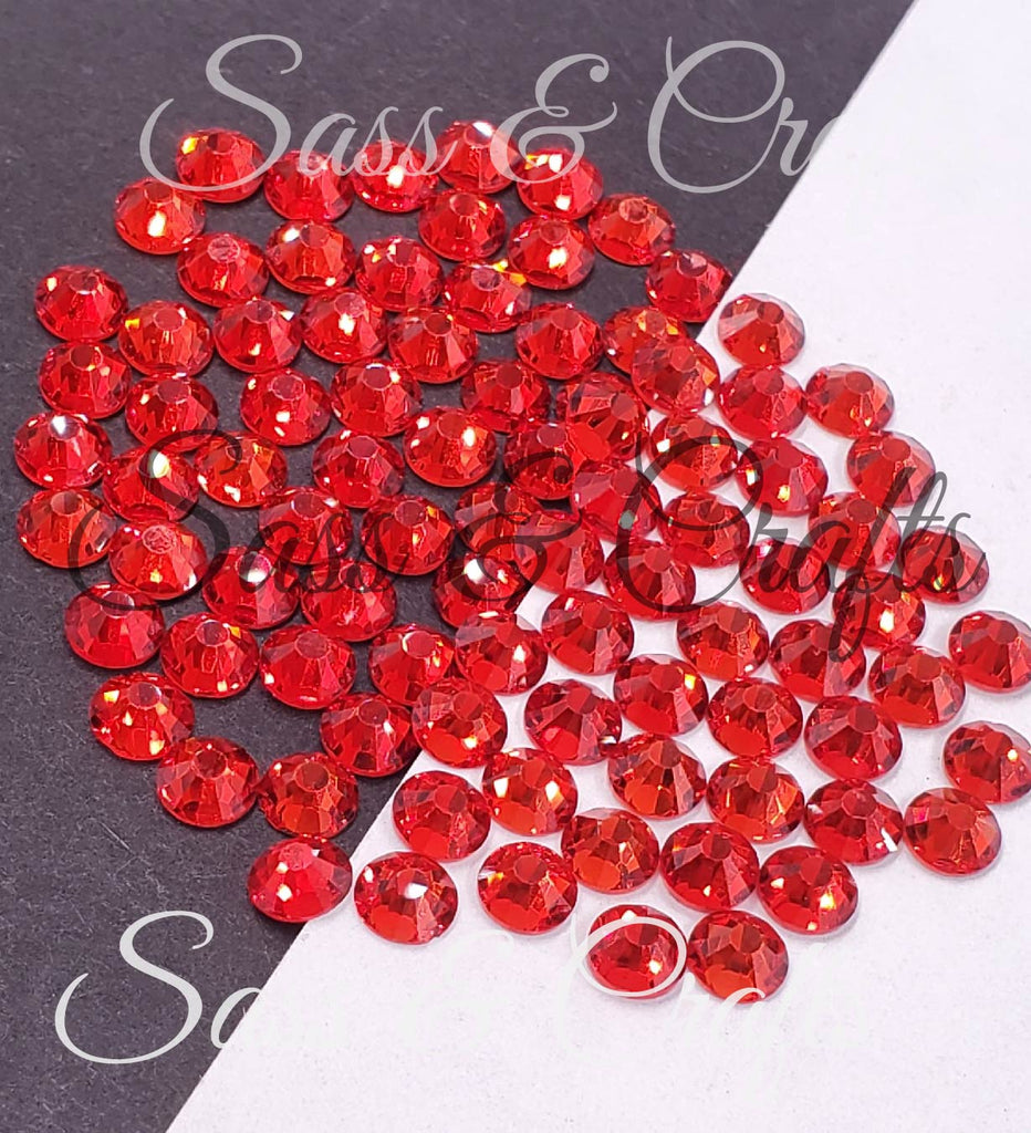 Light Siam Glass Rhinestones – Sass & Crafts, LLC