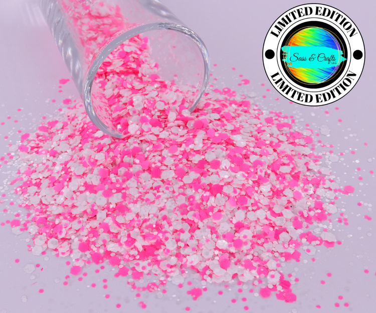 16 Sparkle Mix Leaves with Pink & White Pearl Berry Spray [30736] 
