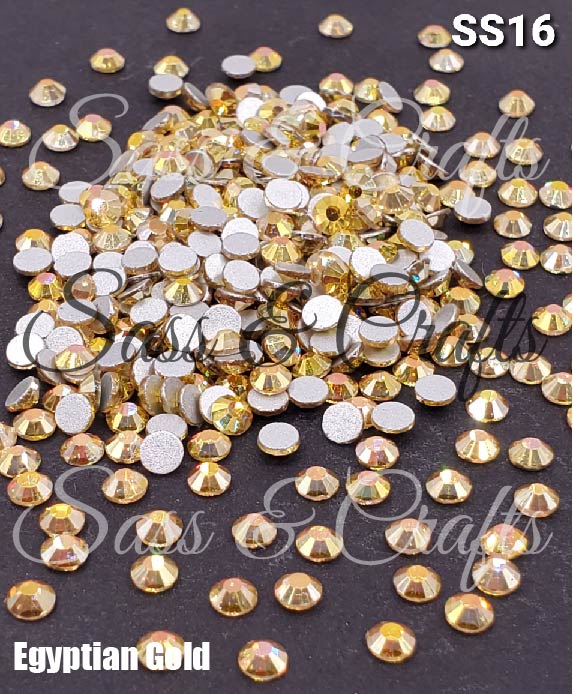 Egyptian Gold Glass Rhinestones – Sass & Crafts, LLC