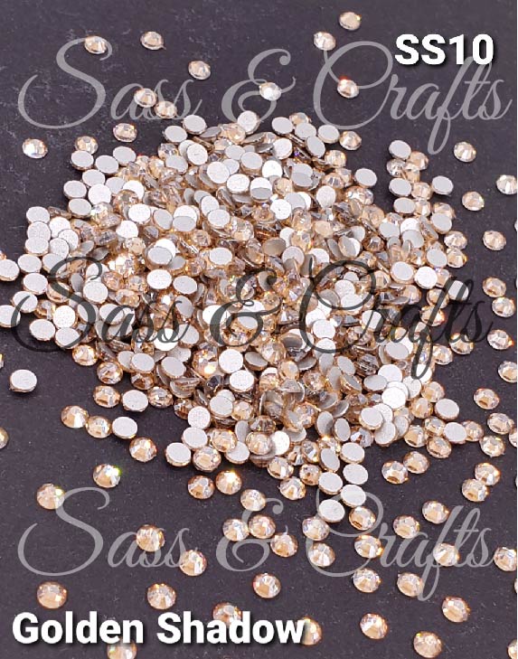 Golden Shadow Glass Rhinestones