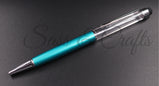 Skinny Ball Point Pen with Stylus - Teal