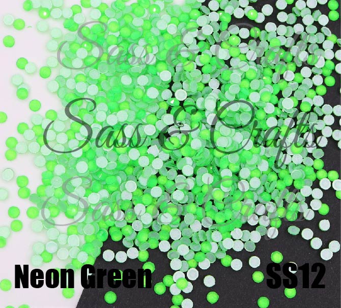 High Quality Neon Green Rhinestones – Elite Bling