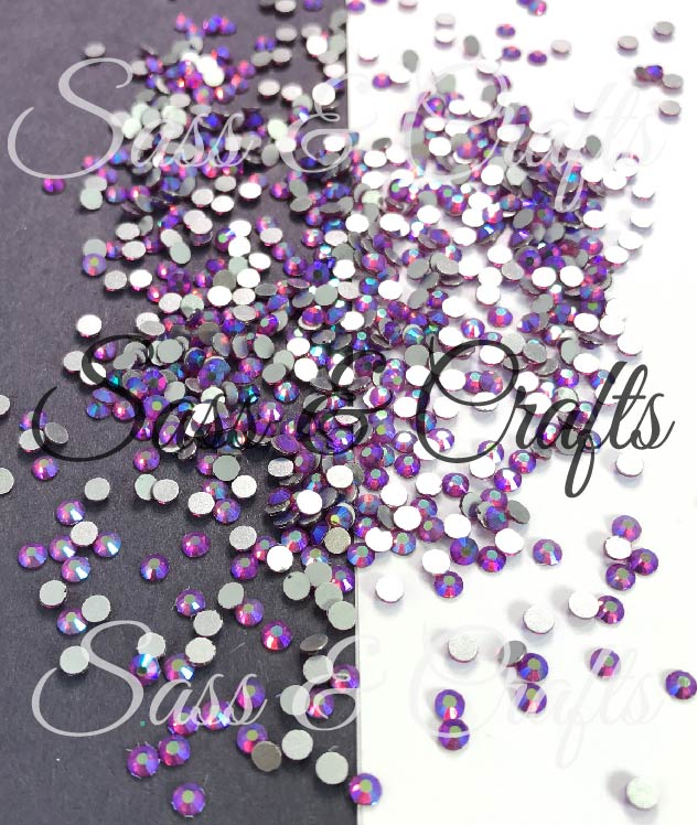 Hyacinth AB Glass Rhinestones – Sass & Crafts, LLC