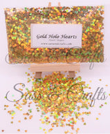 Holo Gold Hearts - 1 oz