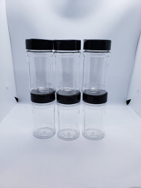 Shakers with Black Flip-Top Cap