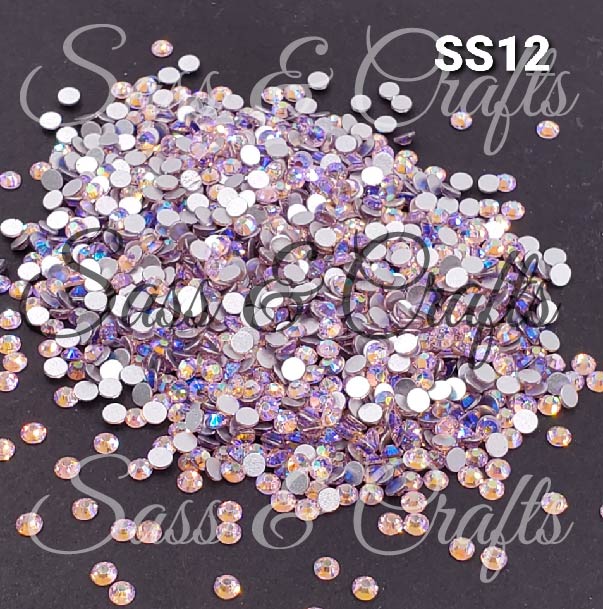 Light Rose AB Glass Rhinestones – Sass & Crafts, LLC