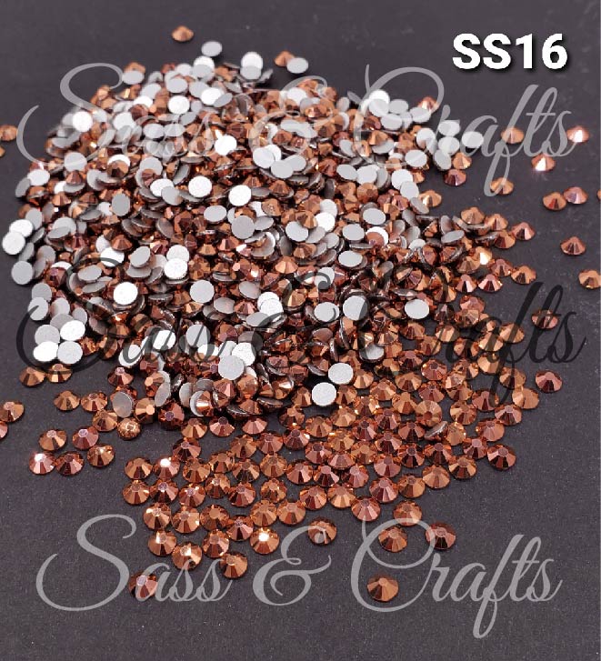 Rose Gold Glass Rhinestones – Sass & Crafts, LLC